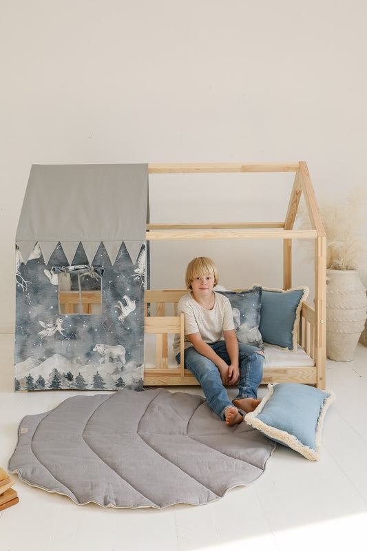 Habillage Maisonnette "Night Sky" pour lit Cabane