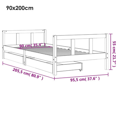 Valco B children's bed with drawers