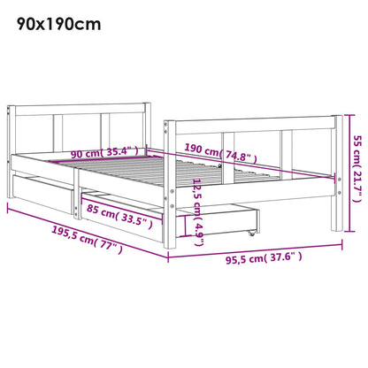 Valco B children's bed with drawers