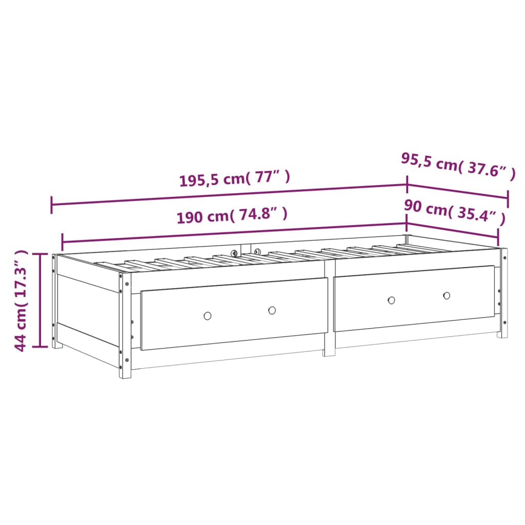 90x190cm Schubladenbox