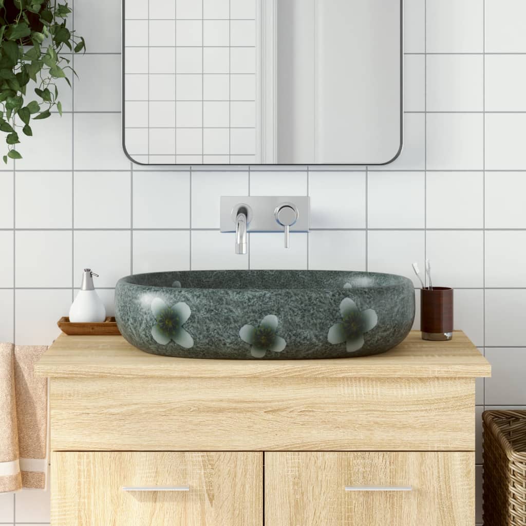 Boka Turquoise Oval Pose Basin