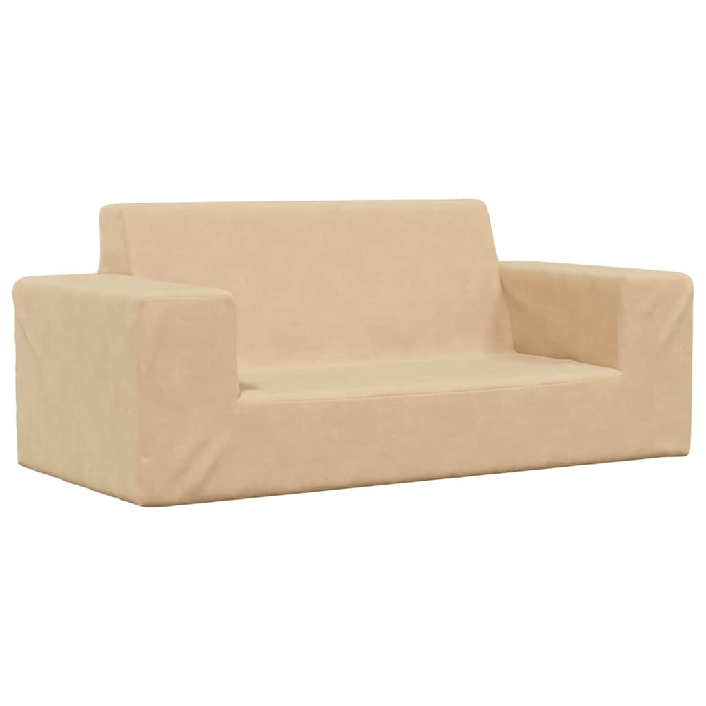 Cozy sofa for creamy children