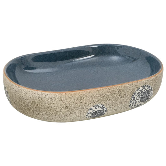 Boka Turquoise Oval Pose Basin