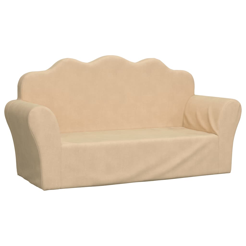 Gray velvet children's sofa bed