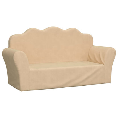 Gray velvet children's sofa bed