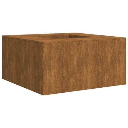 Design Brasero de Brasero 60x60x30 cm Corten de aço - entrega da França oferecida!