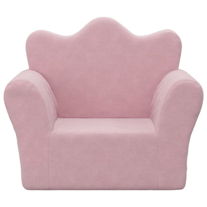 Fauteuil pour enfant velours Rose