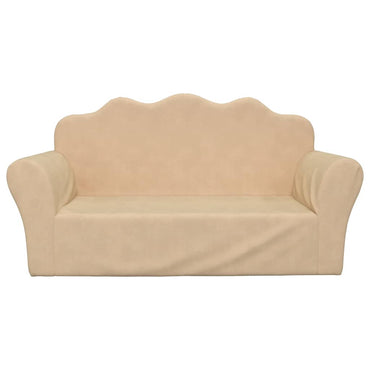 Gray velvet children's sofa bed