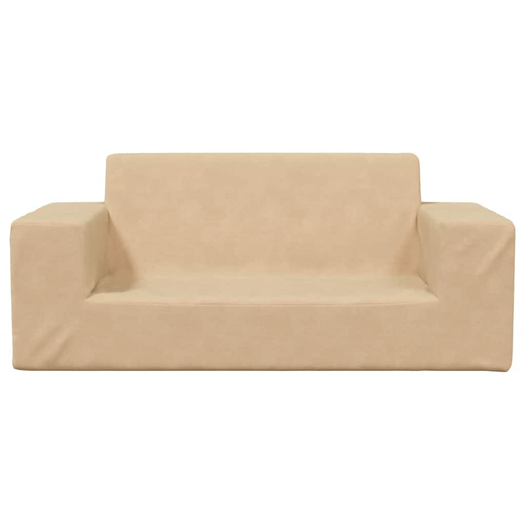 Cozy sofa for creamy children