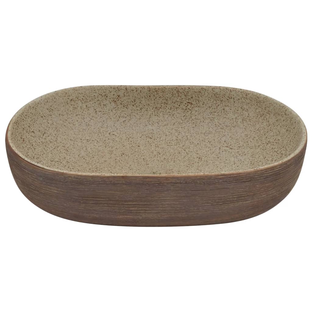 Bacia de pose oval de cerâmica de Boka