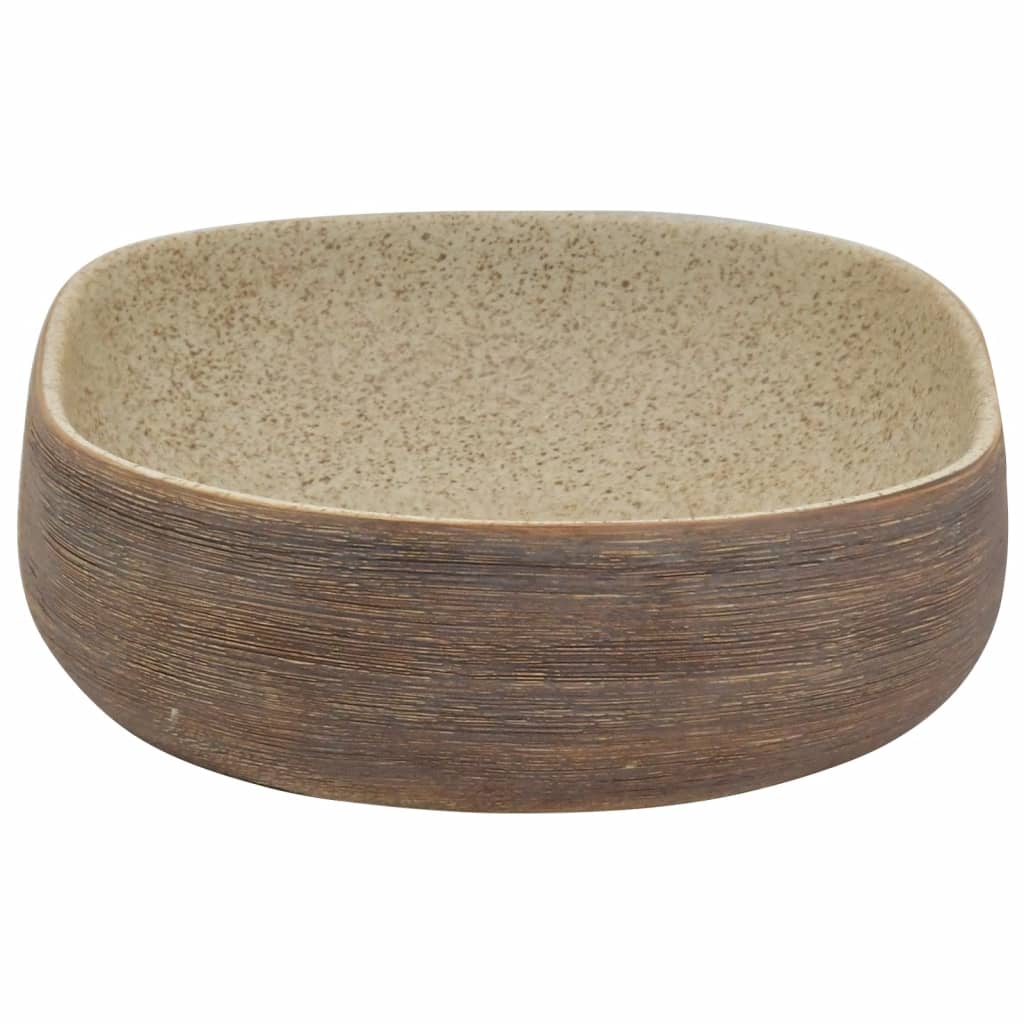 Bacia de pose oval de cerâmica de Boka