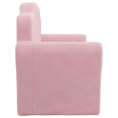 Canapé lit pour enfant velours Rose