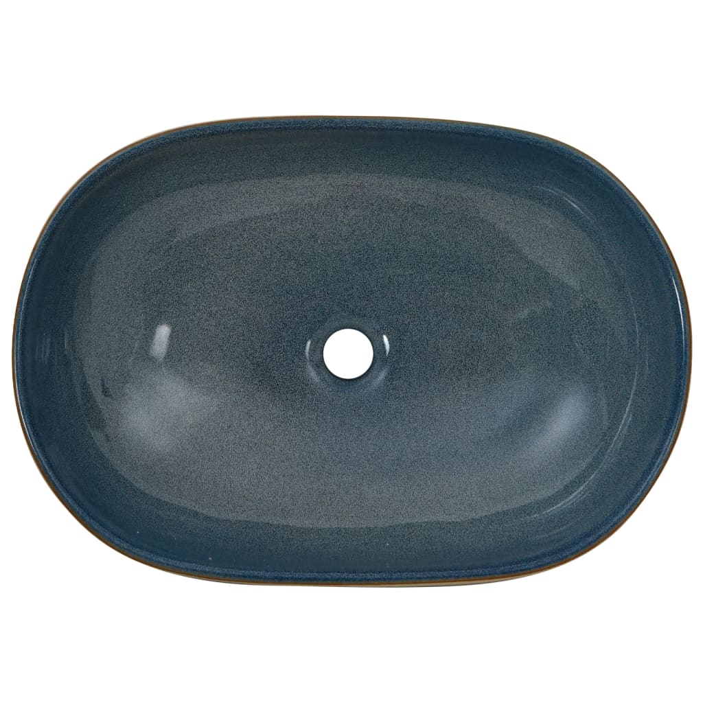 Bacia de pose oval de cerâmica de Boka