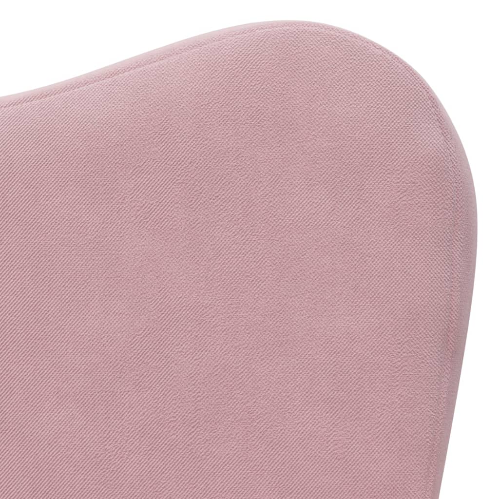 Fauteuil pour enfant velours Rose