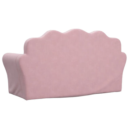 Canapé lit pour enfant velours Rose