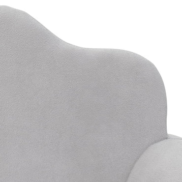 Gray velvet children's sofa bed