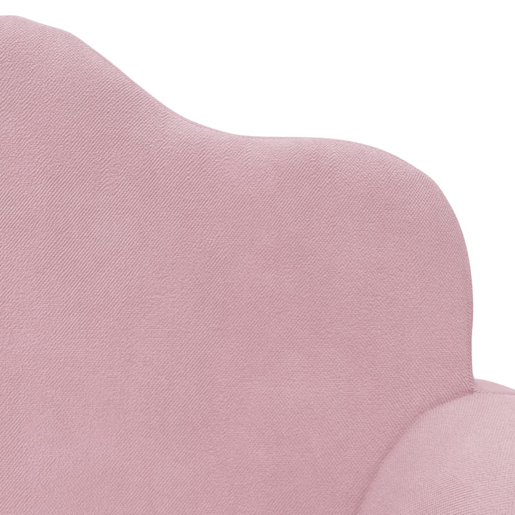 Canapé lit pour enfant velours Rose