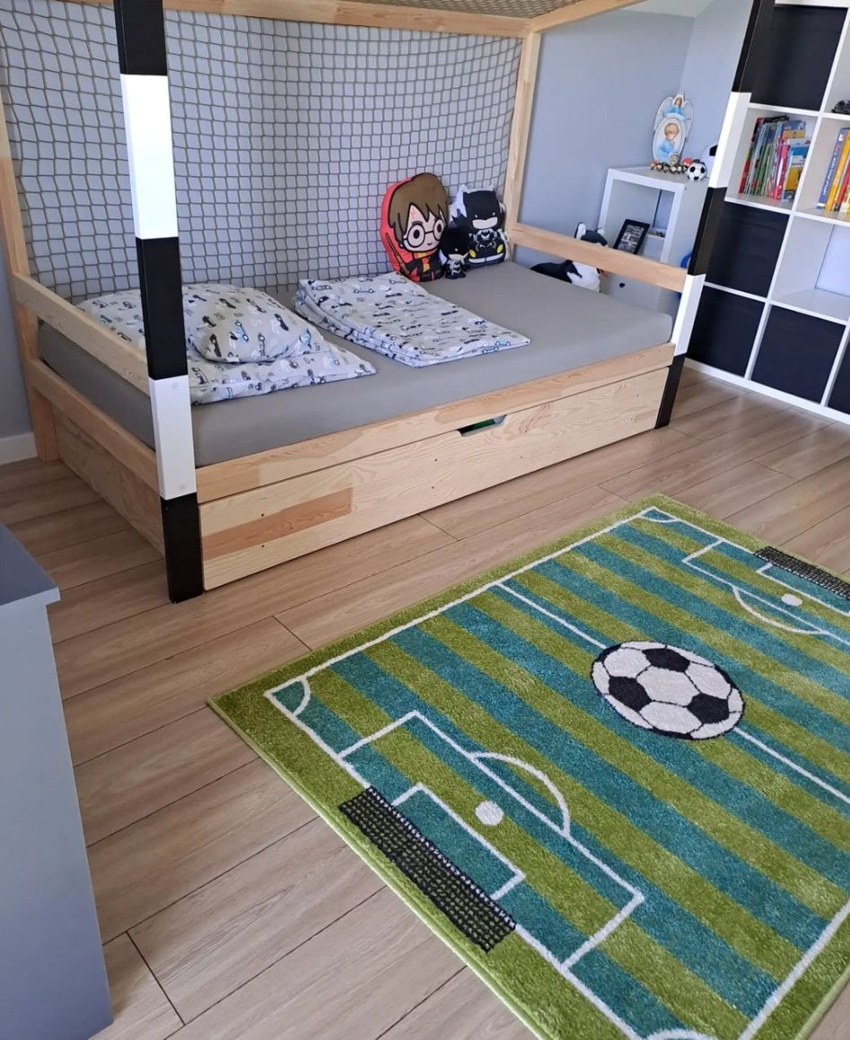 Football Cage Toddler Bed with Drawer