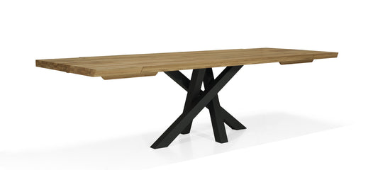 Oak dining table with SENSO extensions