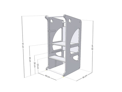 Montessori Pingouin 4 in 1 Lernturm