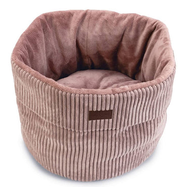 Ribbed basket for pink cat 50x35 cm
