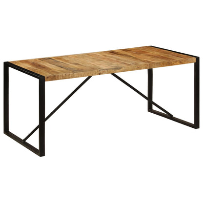 Table à manger Bois de manguier brut 180 cm