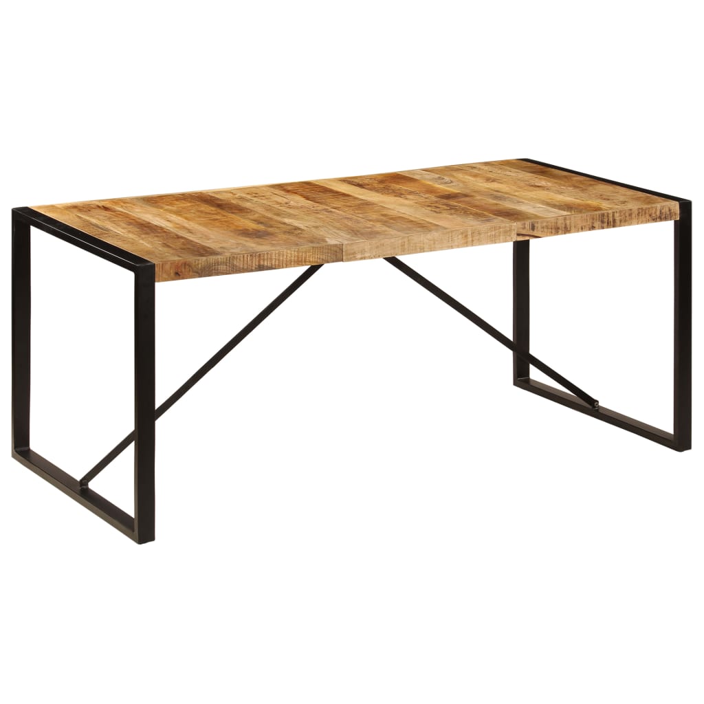 Table à manger Bois de manguier brut 180 cm