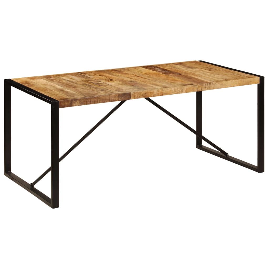 Table à manger Bois de manguier brut 180 cm