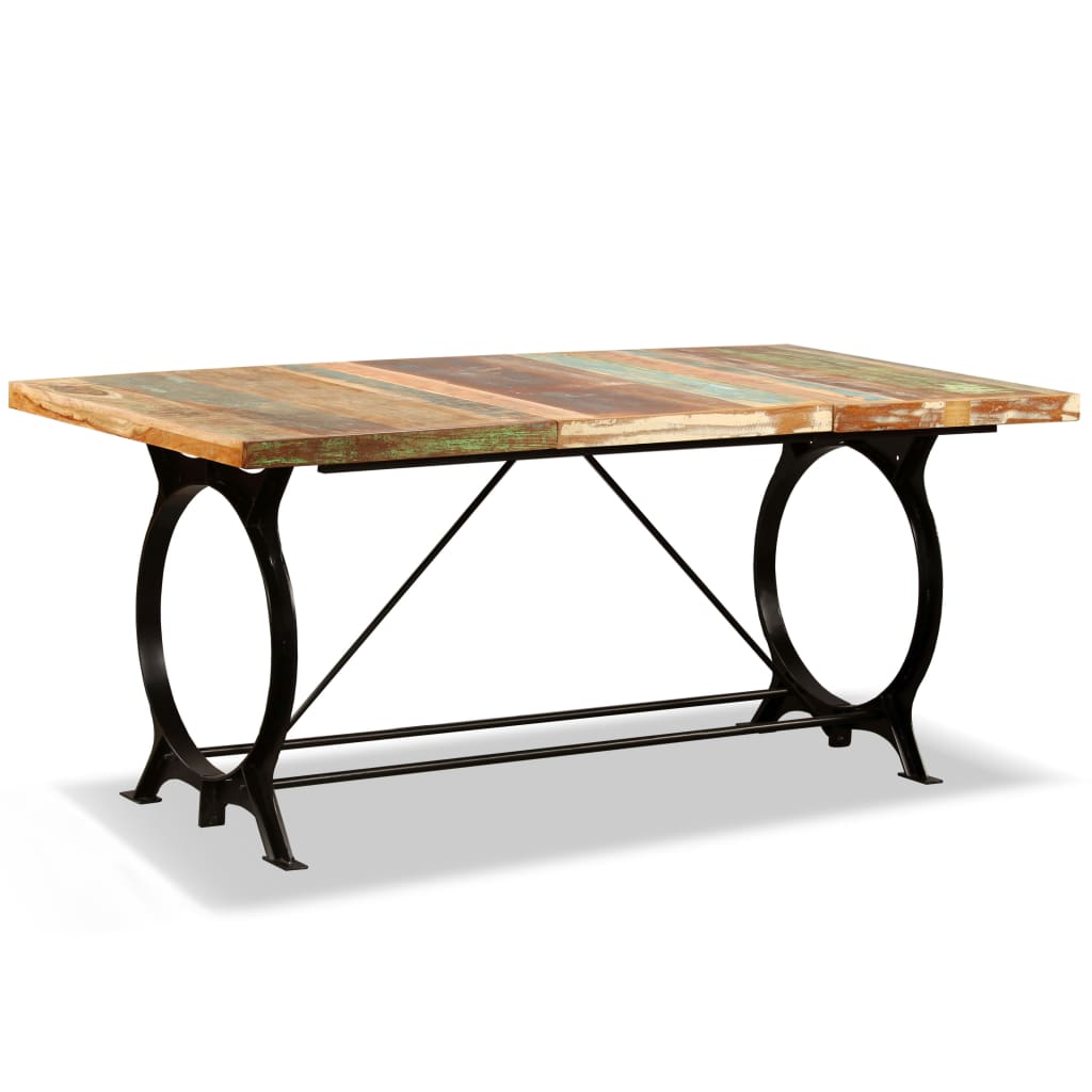 Dining table with solid recovery wood 180 cm