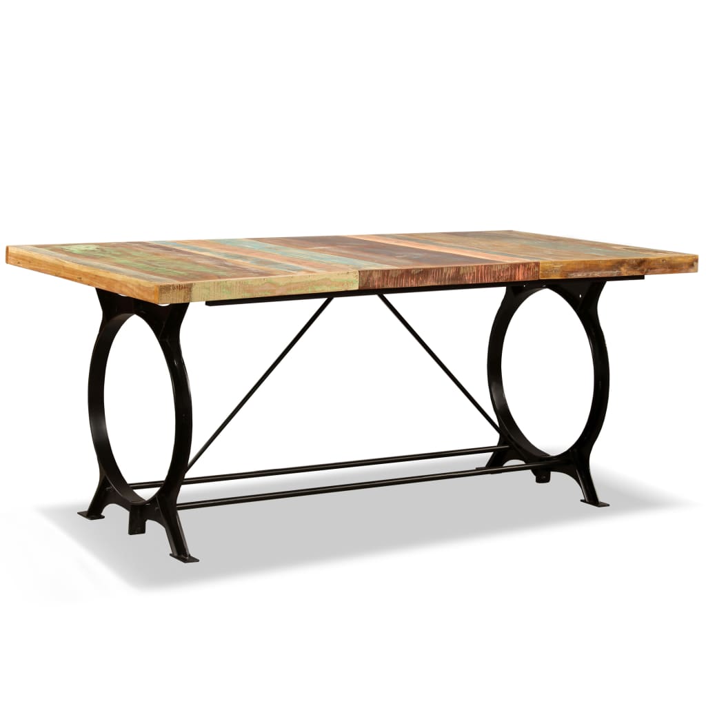 Dining table with solid recovery wood 180 cm