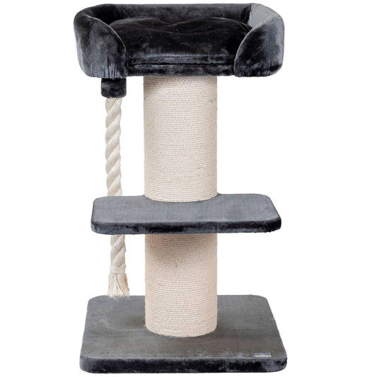 Quapas! Ruffles Dark Grey Cat Tree 60x60x115 cm