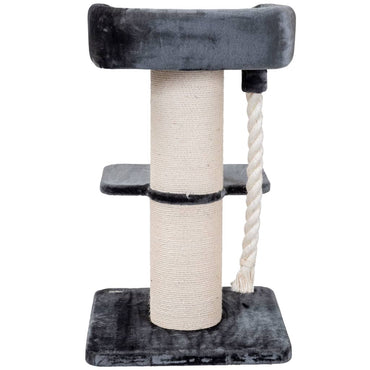 Quapas! Ruffles Dark Grey Cat Tree 60x60x115 cm