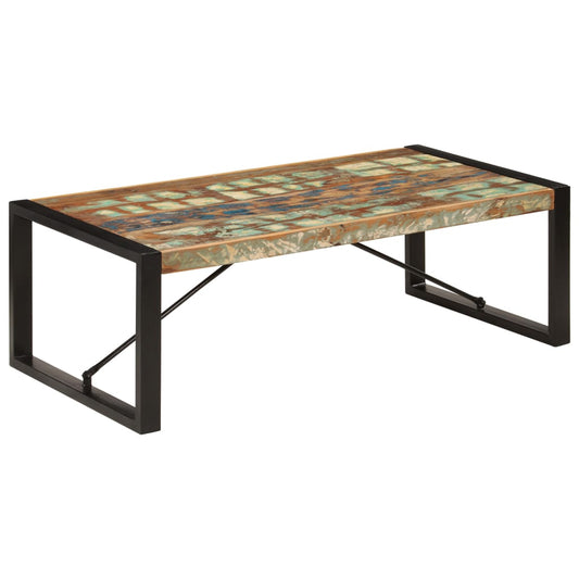 Coffee table 120x60x40 cm Solid recovery wood