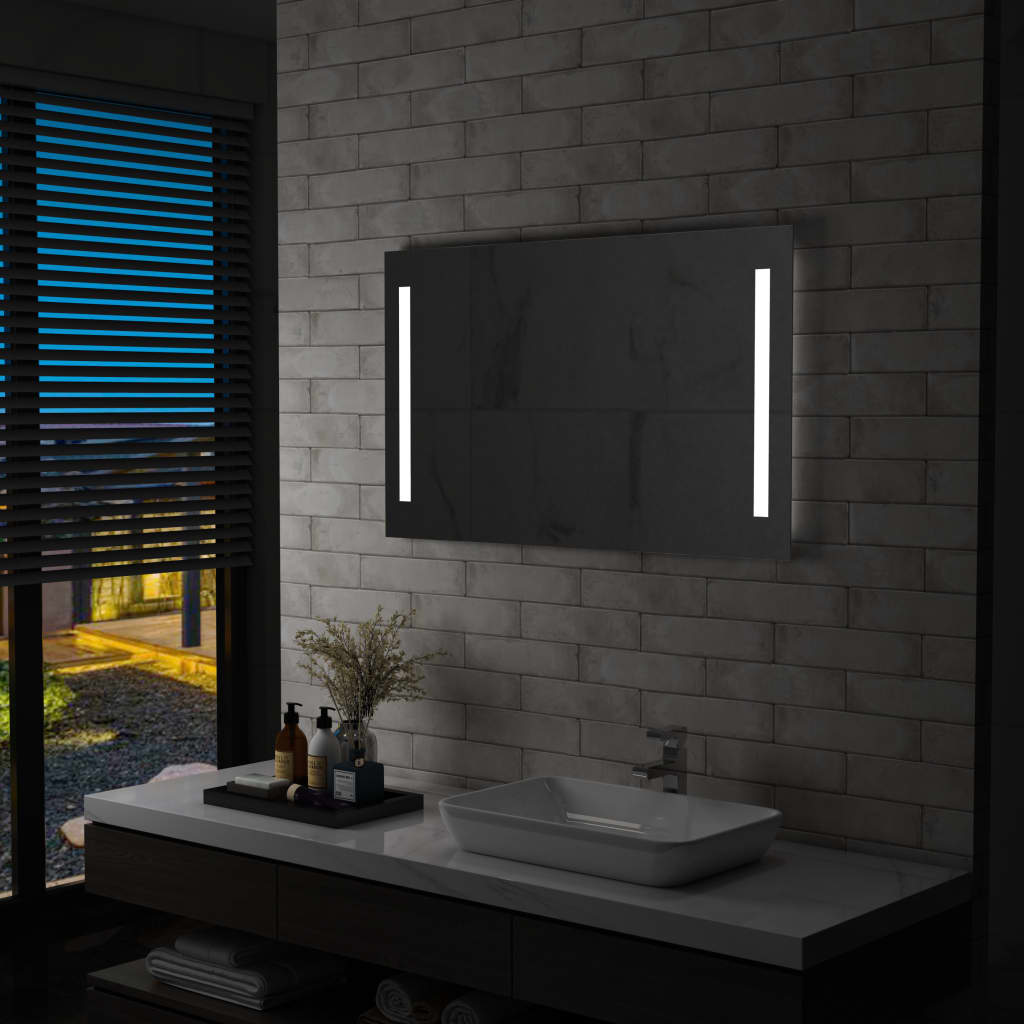 Specchio a parete a LED per bagno 100x60 cm
