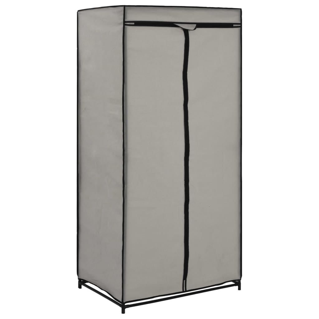 2 PCs Grey Wardrobe 75x50x160 cm