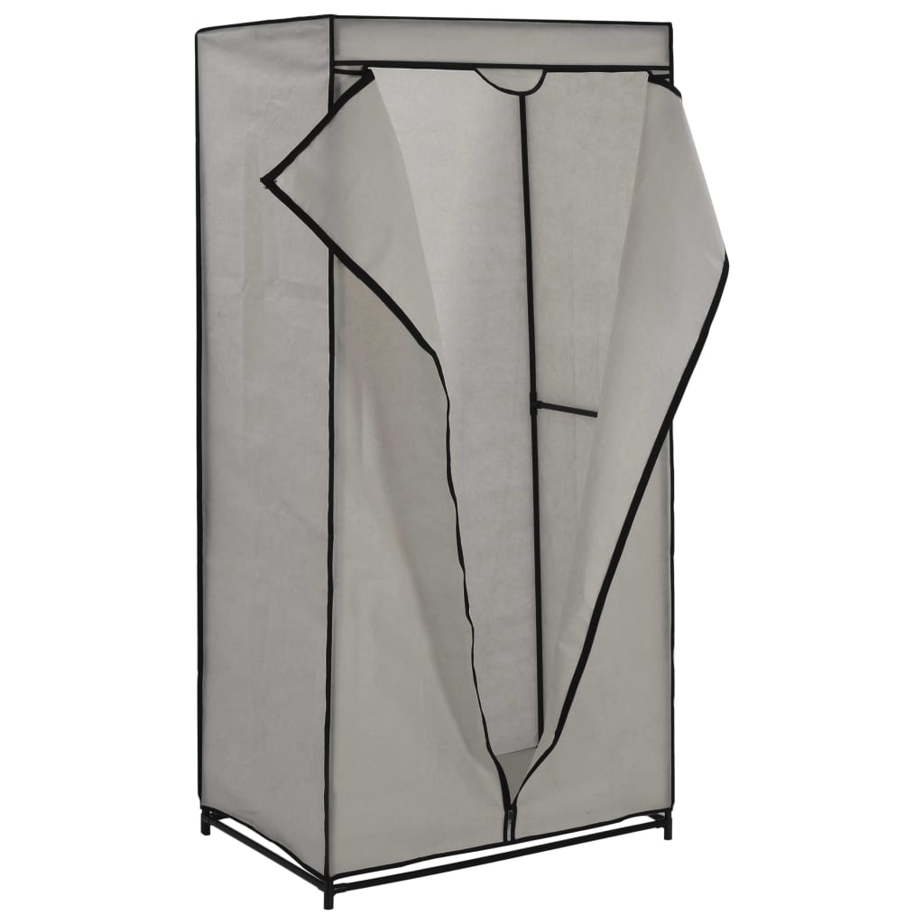 2 PCs graue Garderobe 75x50x160 cm