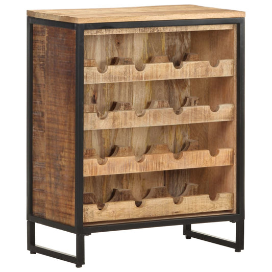 Gabinete de vinos 62x33x78.5 cm Madera de mango bruto