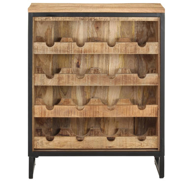 Gabinete de vinos 62x33x78.5 cm Madera de mango bruto