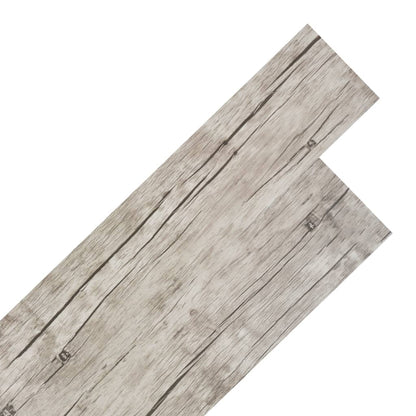 Planche de plancher PVC autoadhésif 5,21 m² 2 mm Chêne délavé