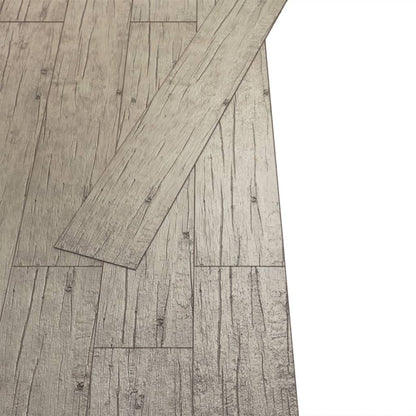 Planche de plancher PVC autoadhésif 5,21 m² 2 mm Chêne délavé