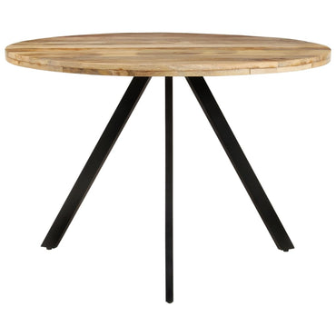 Round dining table 110cm solid mango wood