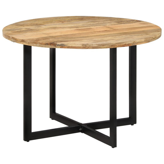 Round dining table 110cm solid mango wood