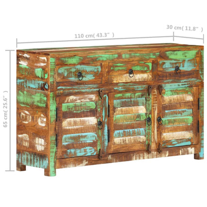 Buffet 110cm Bois massif de récupération INDUS