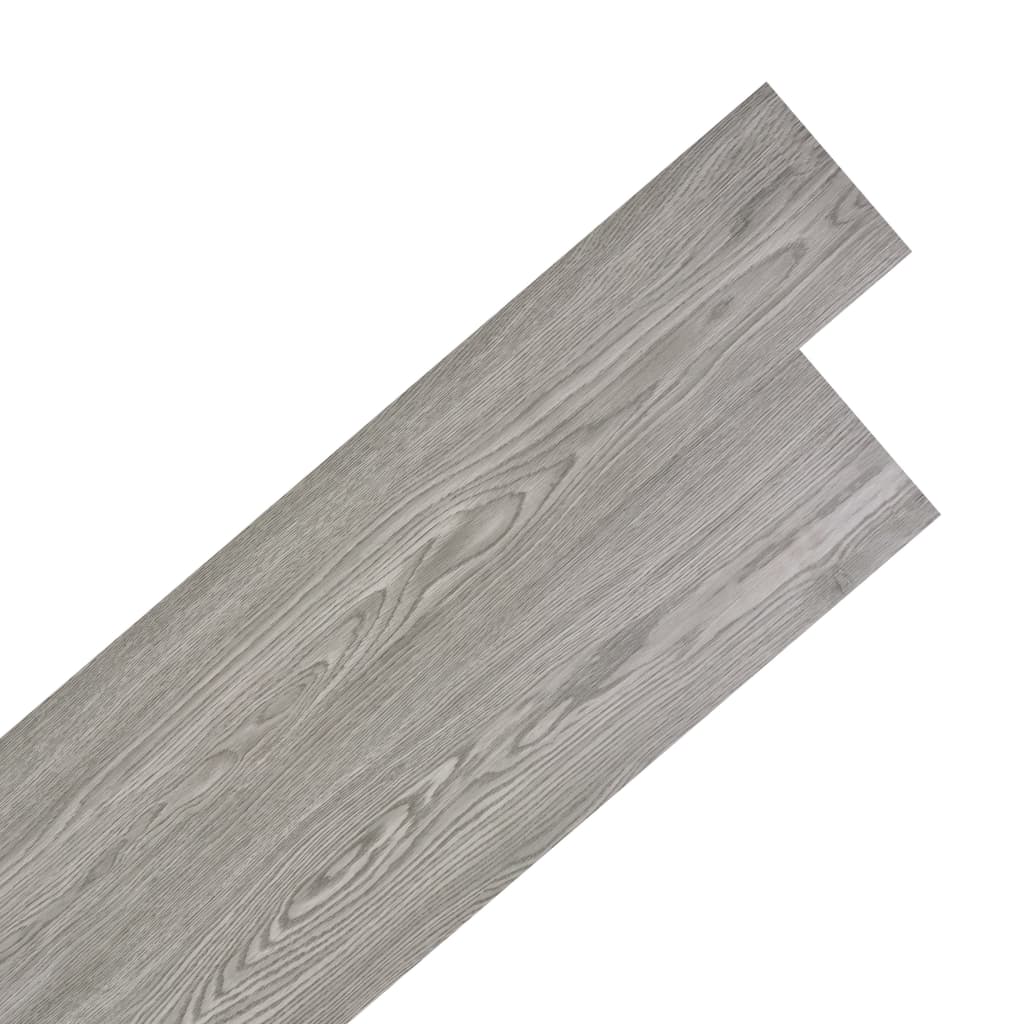 Planches de plancher PVC autoadhésif 2,51 m² 2 mm Gris foncé