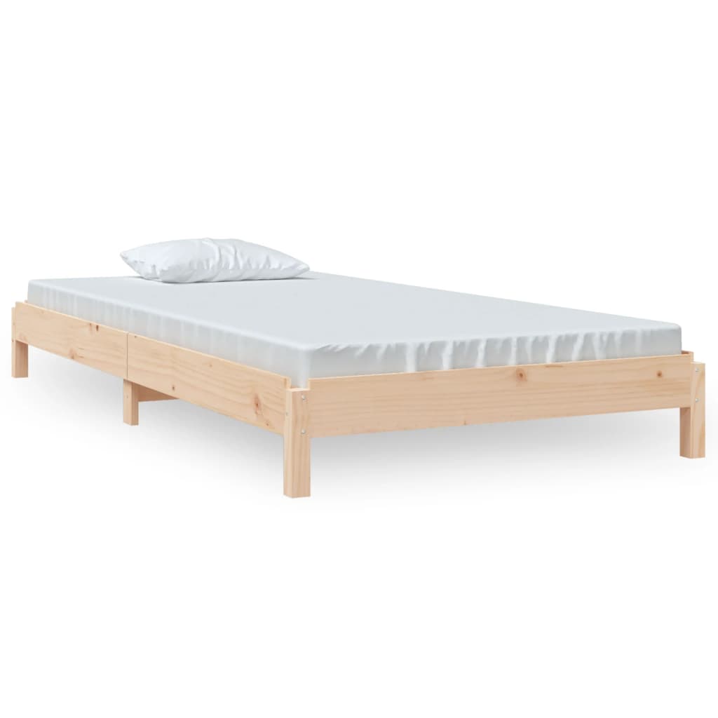 Stackable bed 90x190 cm Solid pine wood