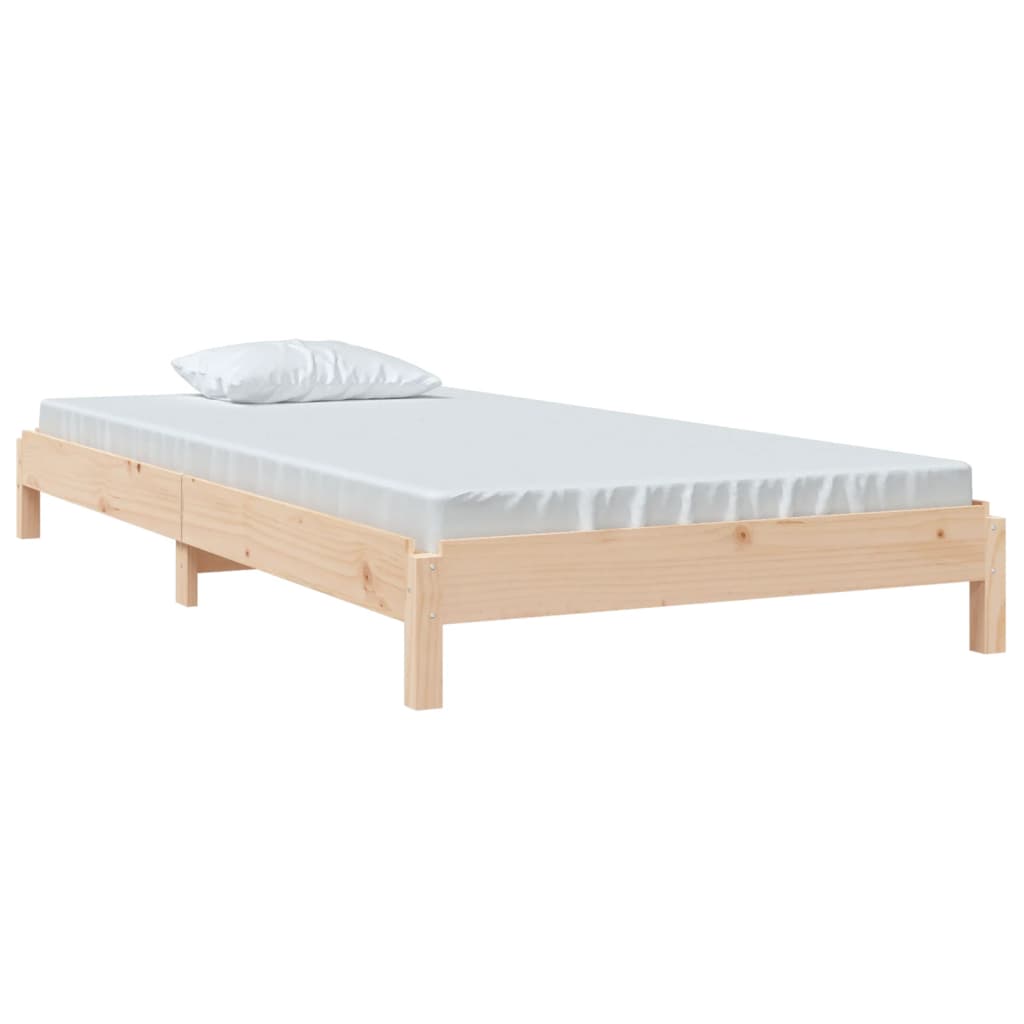 Stackable bed 90x190 cm Solid pine wood