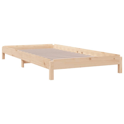 Stapelbares Bett 90x190 cm Festkieferholz