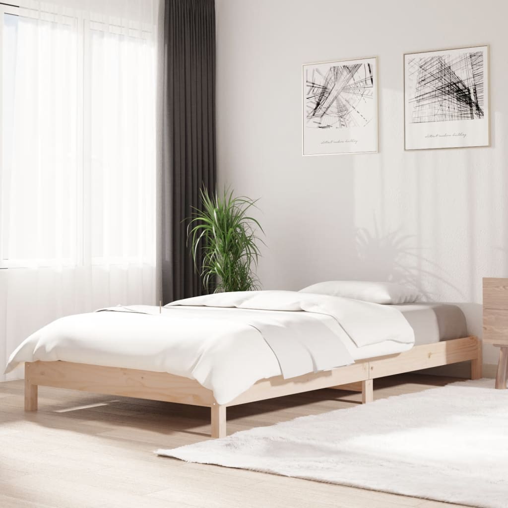 Stackable bed 90x190 cm Solid pine wood