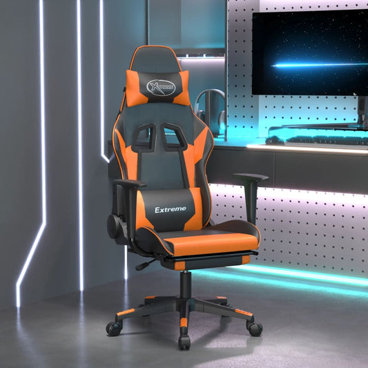 Gaming Chair & Massage und Black Orange Black Fade