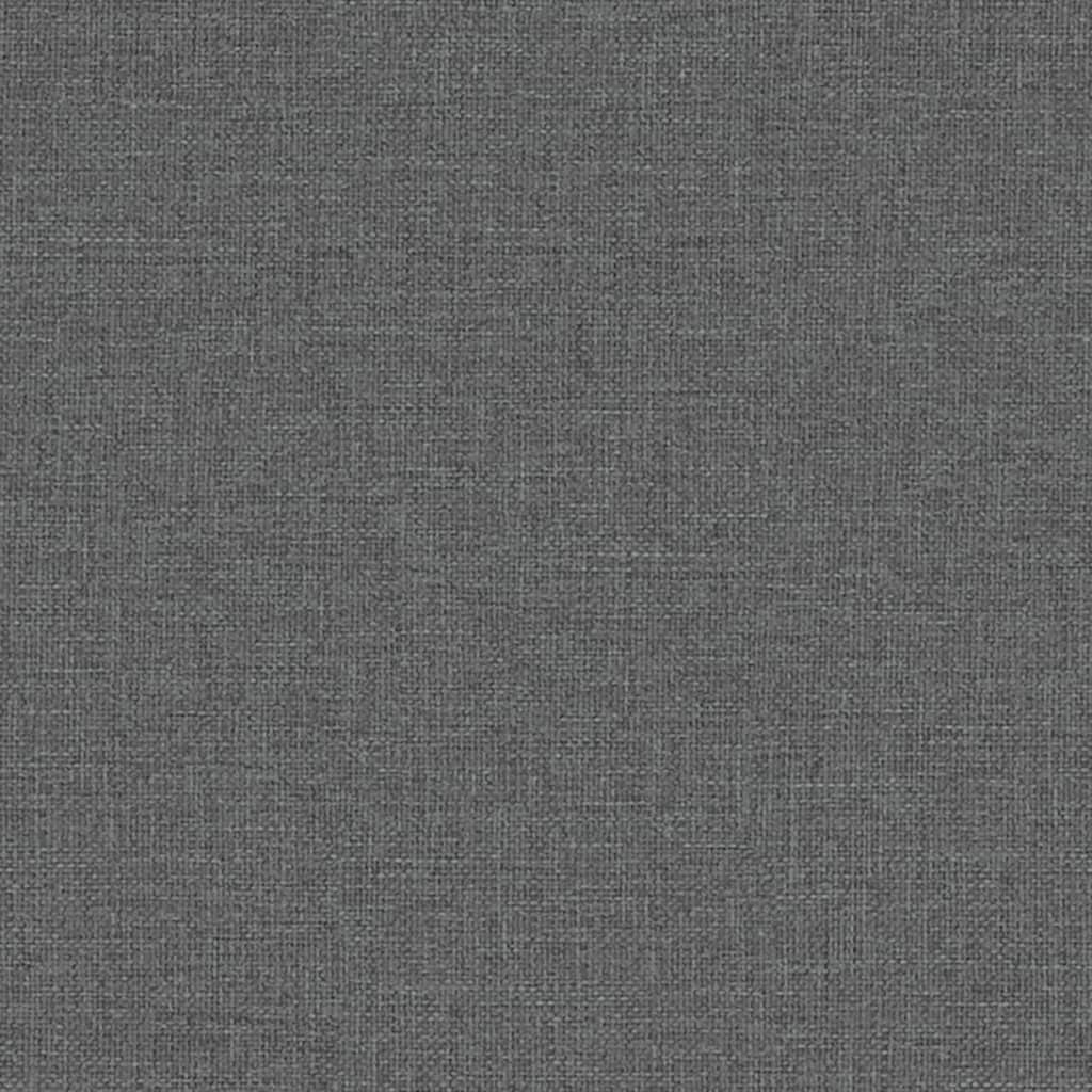 Fauteuil gris foncé 64x64x90 cm tissu